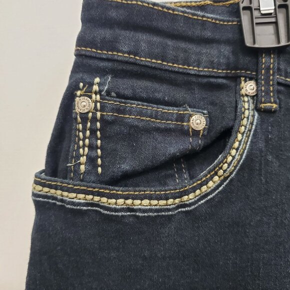Jeanbay Woman's Super Stretch Dark Wash Denim Bootcut Jeans Plus Size 22W - Picture 6 of 6